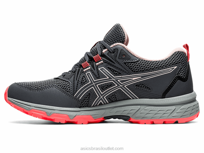 gel-venture 8 de largura 462T3594 transportadora cinza/gengibre pêssego Asics