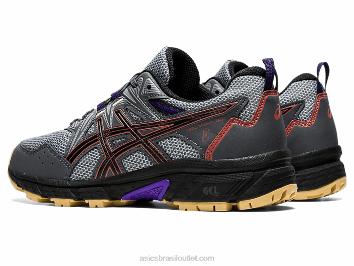 gel-venture 8 de largura 462T3938 transportador tijolo cinza/vermelho Asics