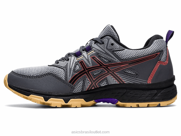 gel-venture 8 de largura 462T3938 transportador tijolo cinza/vermelho Asics