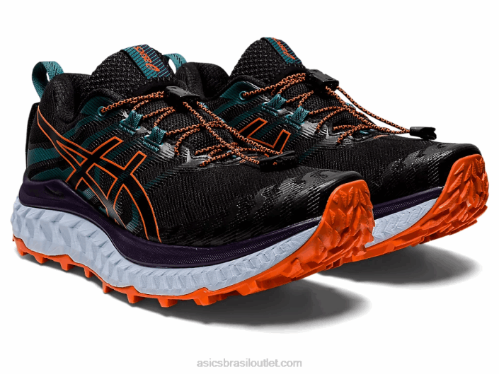 trabuco max 462T2882 preto/nova laranja Asics