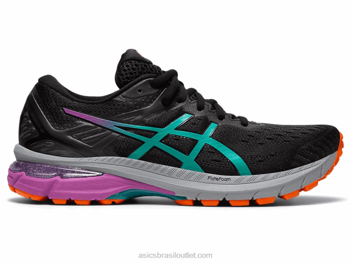 trilha gt-2000 9 462T4019 jóia negra/báltica Asics