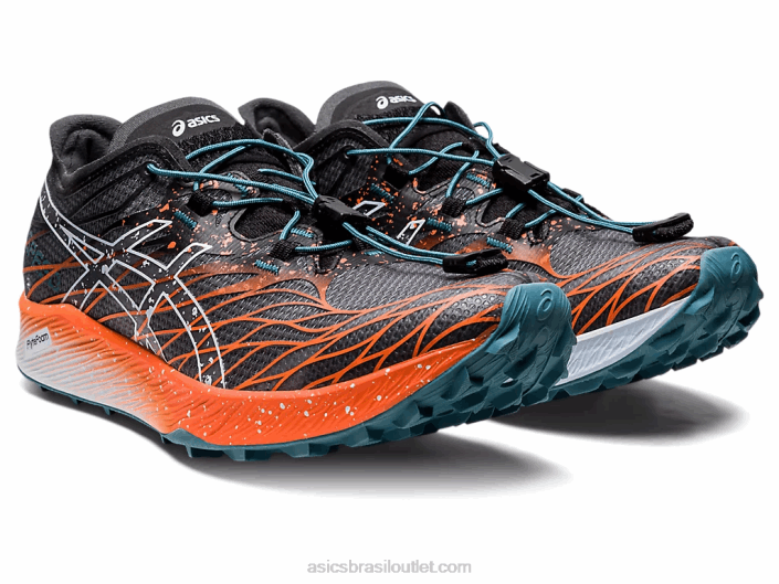 velocidade fuji 462T2906 preto/nova laranja Asics