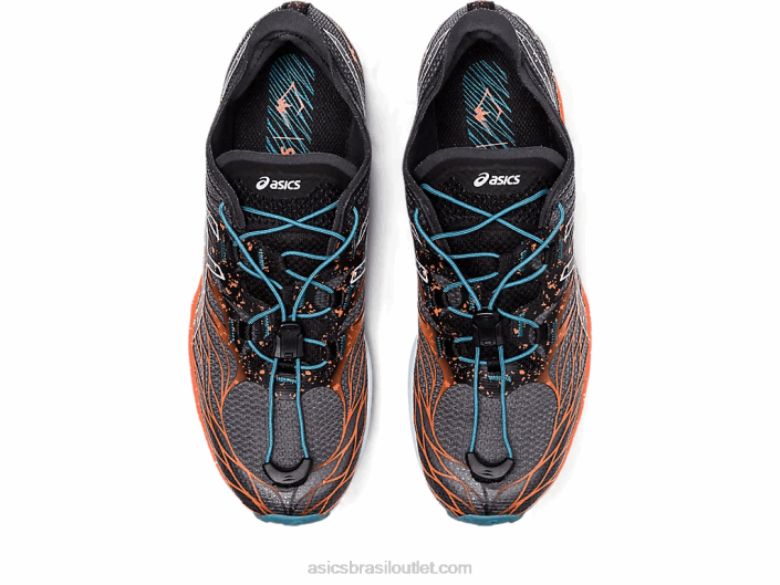 velocidade fuji 462T2906 preto/nova laranja Asics
