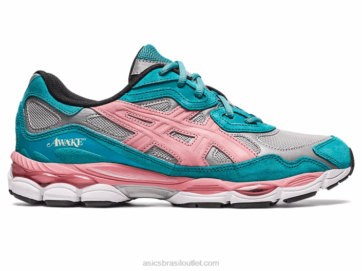 acordado ny x gel-nyc 462T308 prata pura/verde ardósia azul Asics