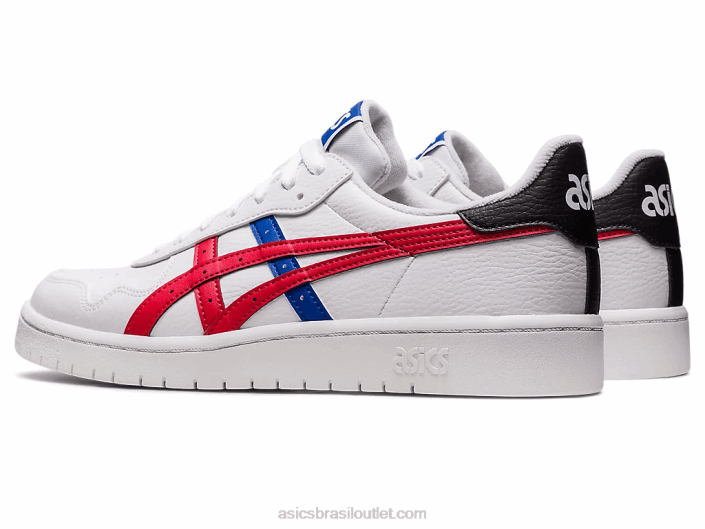 japão s 462T648 branco/vermelho clássico Asics
