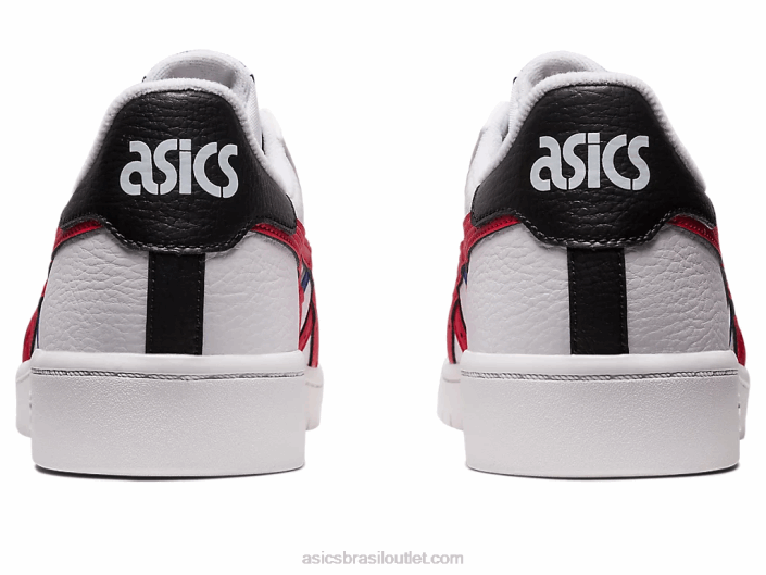 japão s 462T648 branco/vermelho clássico Asics