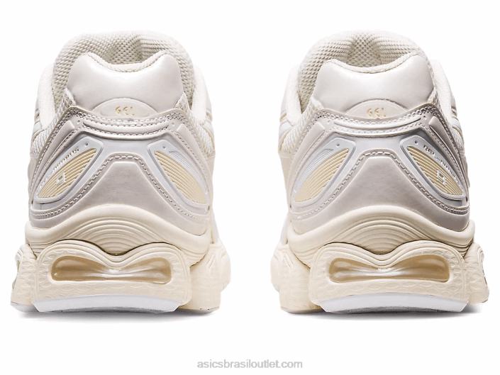 jessica gonçalves gel nimbus 9 462T696 creme branco Asics