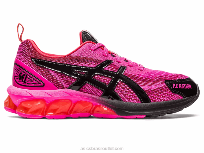 p.e nação x gel-quantum 180 vii 462T2382 rosa brilhante/preto Asics