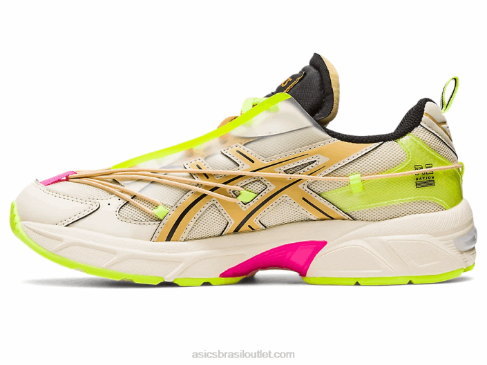 pe nação x gel-1130 462T776 creme/saco de papel Asics