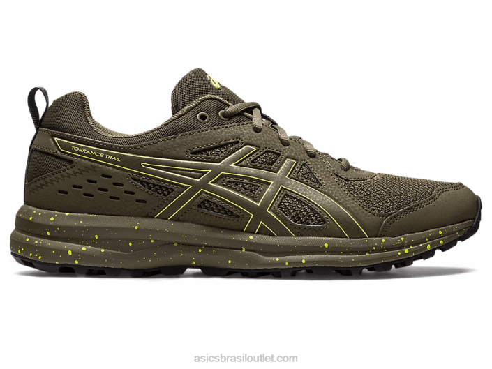 trilha de torrance 462T220 pedra marrom/faísca de limão Asics