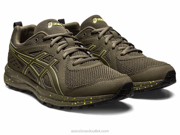 trilha de torrance 462T220 pedra marrom/faísca de limão Asics