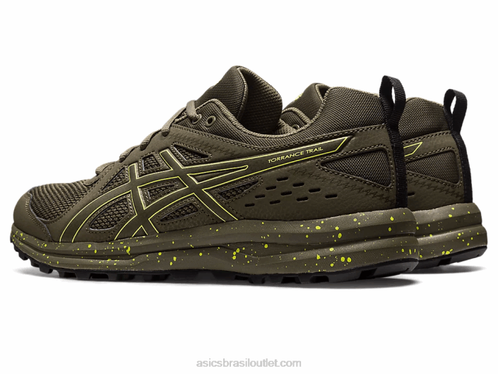 trilha de torrance 462T220 pedra marrom/faísca de limão Asics