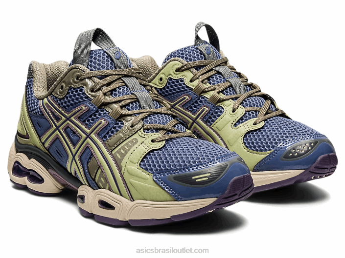 ub3-s gel nimbus 9 462T3198 lavagem de pedra/fiapos Asics