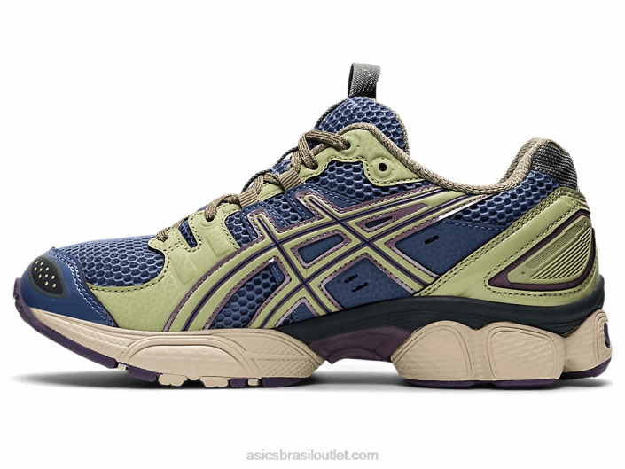 ub3-s gel nimbus 9 462T3198 lavagem de pedra/fiapos Asics
