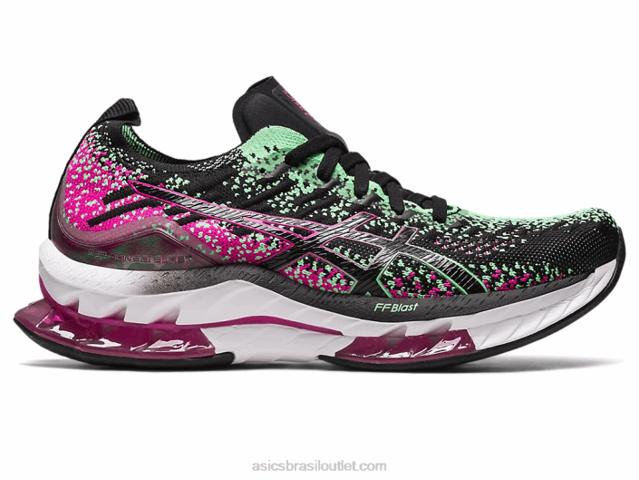 explosão de gel-kinsei 462T2581 rave preto/rosa Asics