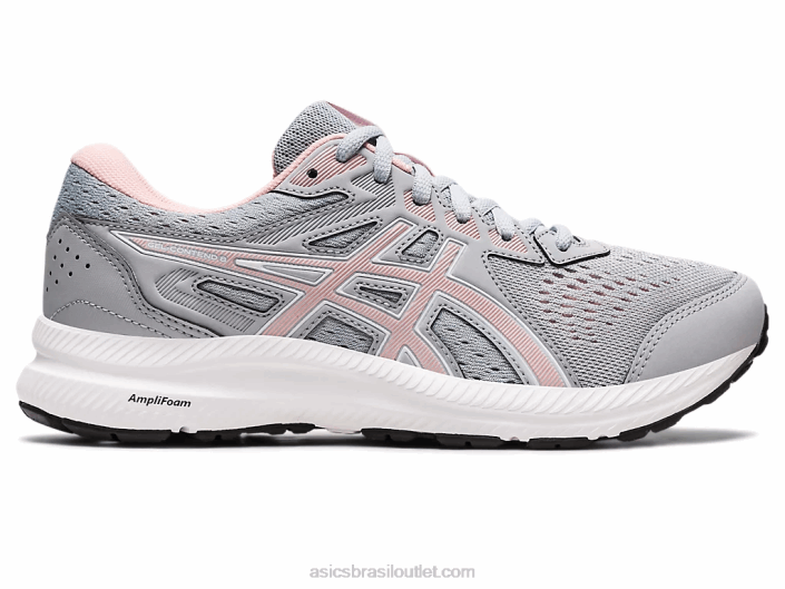 gel contend 8 de largura 462T2687 cinza piemonte/rosa fosco Asics