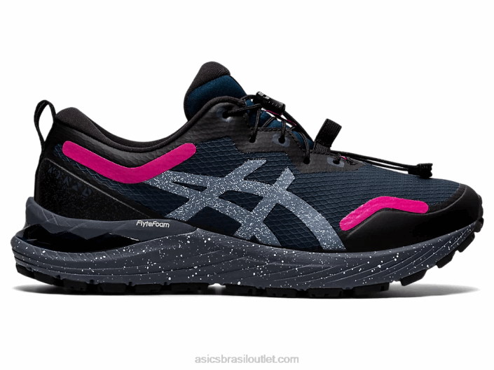 gel cumulus 23 furador 462T3631 rave francês azul/rosa Asics