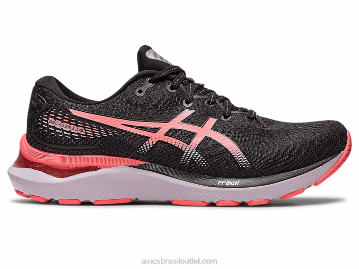 gel-cumulus 24 462T2401 preto/mamão Asics