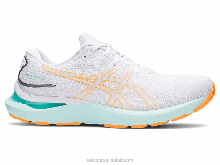 gel-cumulus 24 462T3232 pop branco/laranja Asics