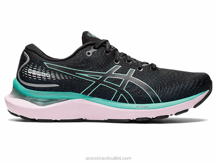 gel-cumulus 24 462T3237 preto/sálvia Asics