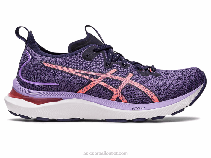 gel cumulus 24 mk 462T2610 roxo empoeirado/mamão Asics