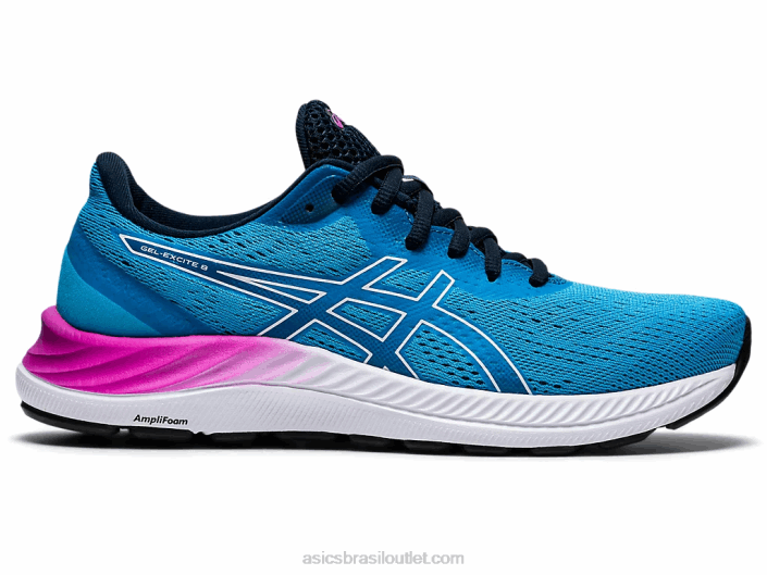 gel-excite 8 462T3715 água digital/branco Asics