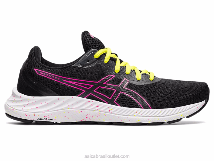 gel-excite 8 462T4005 preto/rosa quente Asics