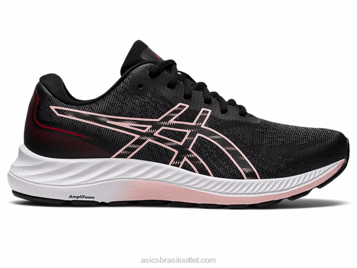 gel-excite 9 462T2856 preto/rosa fosco Asics
