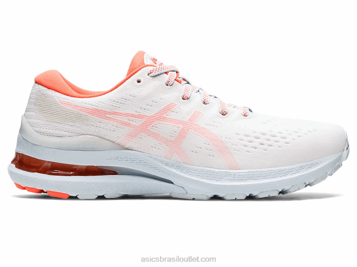 gel-kayano 28 462T3153 coral branco/flash Asics