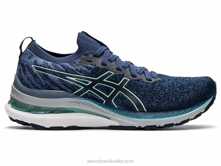 gel kayano 28 mk 462T3623 azul francês/gelo fresco Asics