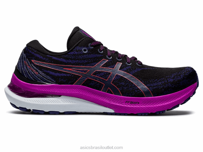 gel-kayano 29 de largura 462T3134 alerta preto/vermelho Asics