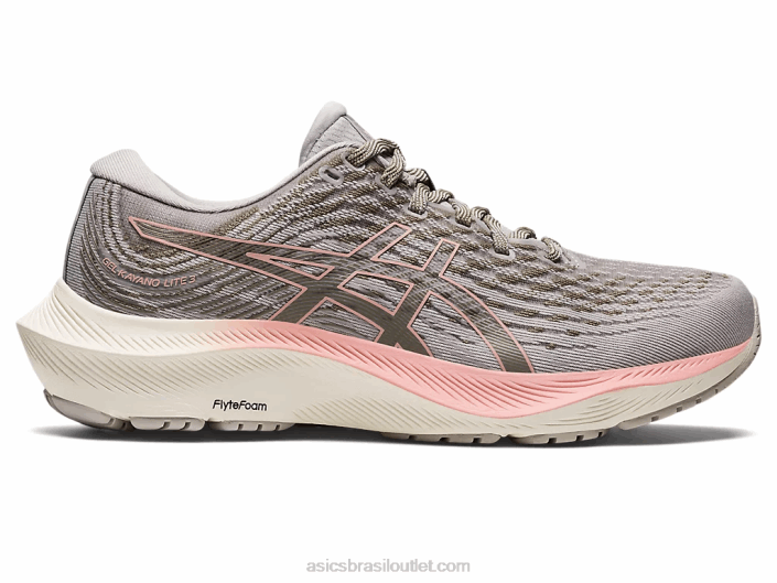 gel kayano lite 3 462T2696 cinza ostra/rosa fosco Asics