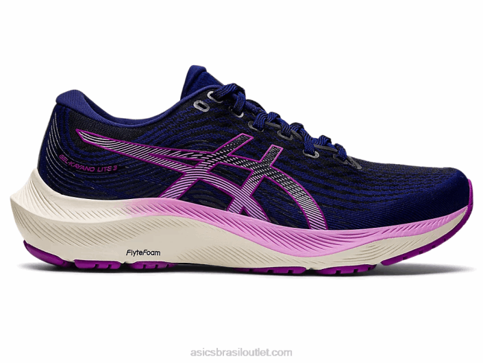 gel kayano lite 3 462T2760 mergulho azul/orquídea Asics