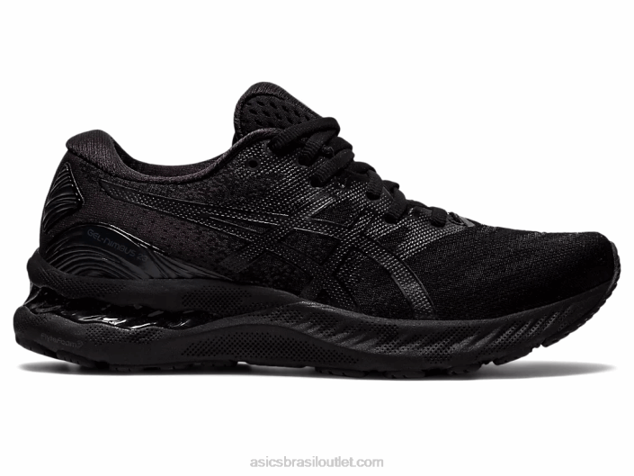 gel nimbus 23 de largura 462T4009 preto Asics