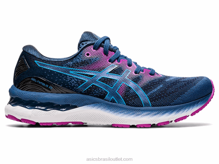 gel nimbus 23 de largura 462T4012 grande tubarão/água digital Asics