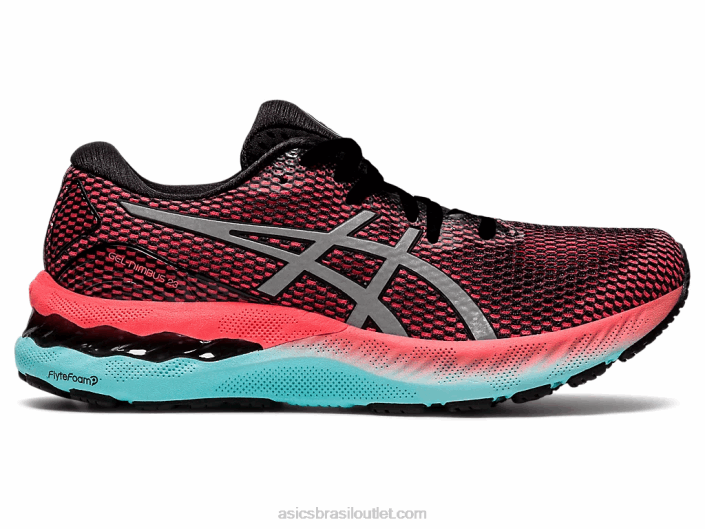 gel nimbus 23 lite show 462T3743 preto/prata pura Asics