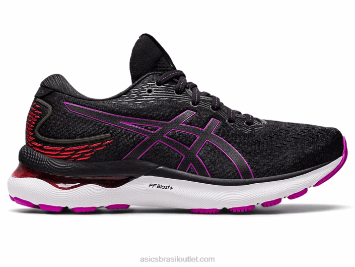 gel nimbus 24 462T2716 orquídea preta Asics