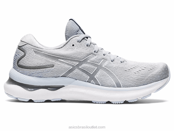 gel nimbus 24 de largura 462T2960 piemonte cinza/branco Asics
