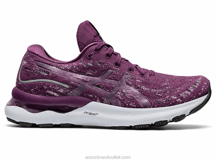 gel nimbus 24 mk 462T3485 ameixa profunda/quartzo rosa Asics