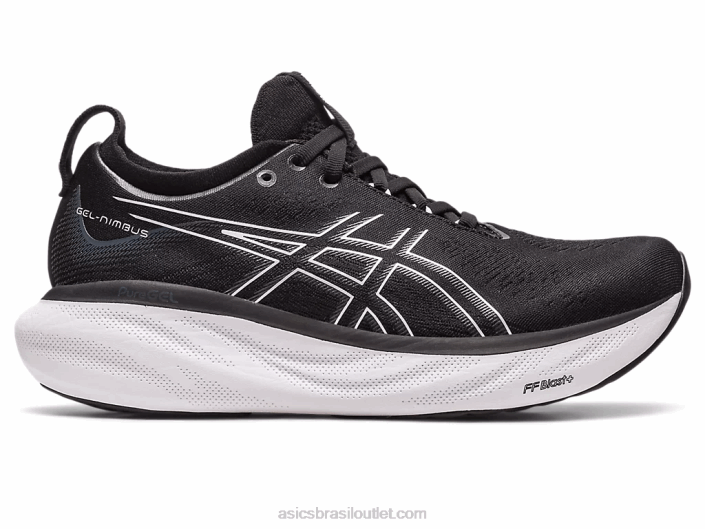 gel nimbus 25 462T2371 preto/prata pura Asics
