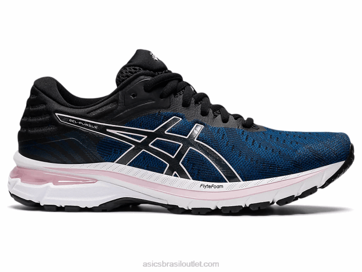 gel-perseguir 7 462T2963 mako azul/preto Asics