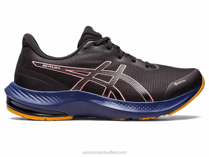 gel-pulse 14 gtx 462T2552 preto/mamão Asics