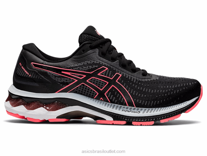 gel-superion 5 462T2606 coral preto/brilhante Asics
