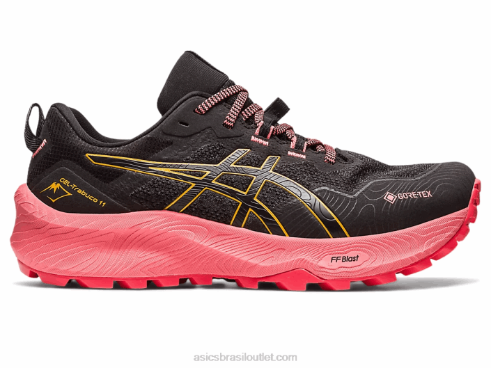 gel trabuco 11 gtx 462T2185 preto/tempestade de areia Asics