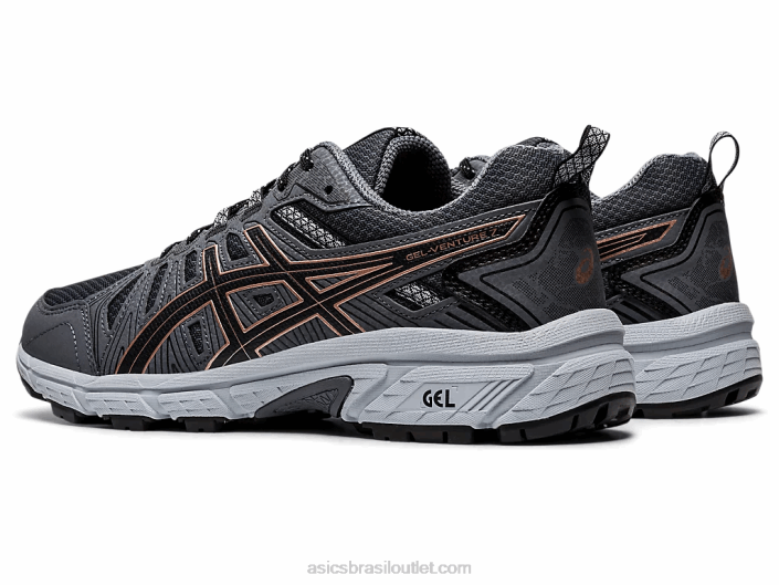 gel-venture 7 462T4175 cinza grafite/ouro rosa Asics