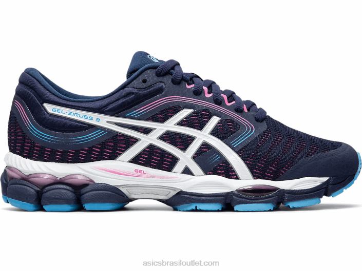gel-ziruss 3 462T4191 casaco de pavão/branco Asics
