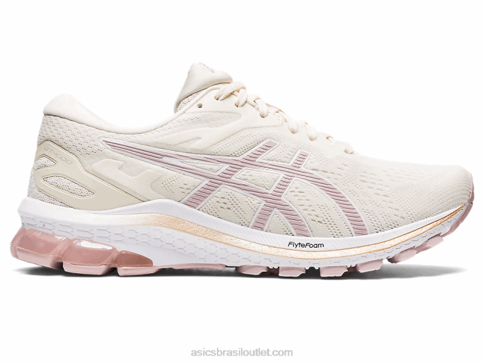 gt-1000 10 462T2644 creme/divisor de águas rosa Asics
