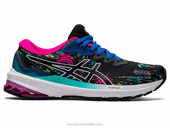 gt-1000 11 462T3204 preto/rosa brilhante Asics