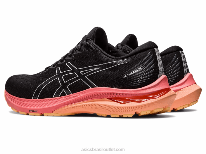 gt-2000 11 de largura 462T2668 preto/prata pura Asics