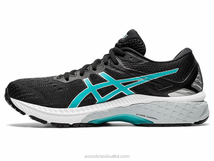 gt-2000 9 462T4125 preto/techno ciano Asics
